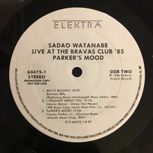 Load image into Gallery viewer, Sadao Watanabe : Parker's Mood - Sadao Watanabe Live At Bravas Club '85 (LP, Album, Promo)