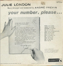 Load image into Gallery viewer, Julie London : Your Number Please (LP, Album, Mono)