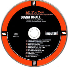 Load image into Gallery viewer, Diana Krall : All For You (A Dedication To The Nat King Cole Trio) (CD, Album, RP)