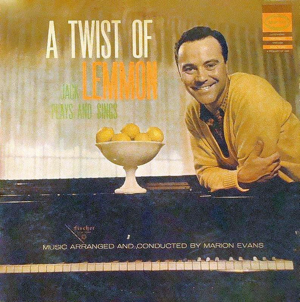 2024 JACK LEMMON Twist Of: Plays & Sings SIGNED 1958 Promo LP Jazz Vocal Movie Actor