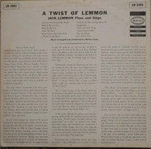 Laden Sie das Bild in den Galerie-Viewer, Jack Lemmon : A Twist Of Lemmon: Jack Lemmon Plays And Sings (LP, Album, Mono)