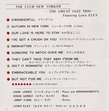 Load image into Gallery viewer, The Great Jazz Trio Featuring Lewis Eley : The Club New Yorker (CD, Album)