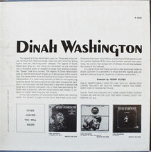Load image into Gallery viewer, Dinah Washington : Dinah Washington (LP, Album, Mono)