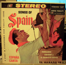 Load image into Gallery viewer, Fernando Sirvent y El Quinteto Basco : Songs Of Spain España Canta (LP, Album)