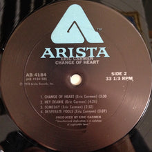 Load image into Gallery viewer, Eric Carmen : Change Of Heart (LP, Album, San)