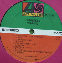 Load image into Gallery viewer, Fotomaker : Vis-à-Vis (LP, Album, Pre)