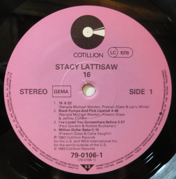 Buy Stacy Lattisaw : Sixteen (LP, Album) Online for a great price