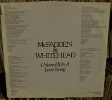 Load image into Gallery viewer, McFadden & Whitehead : I Heard It In A Love Song (LP, Album, Promo)