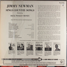 Charger l'image dans la galerie, Jimmy Newman* : Jimmy Newman Sings Country Songs (LP, Mono)