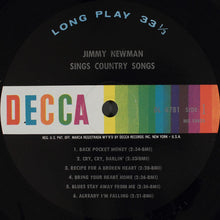 Charger l'image dans la galerie, Jimmy Newman* : Jimmy Newman Sings Country Songs (LP, Mono)