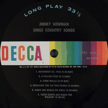 Charger l'image dans la galerie, Jimmy Newman* : Jimmy Newman Sings Country Songs (LP, Mono)