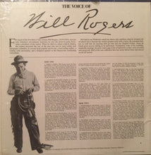 Load image into Gallery viewer, Will Rogers (2) : The Voice of Will Rogers (LP)