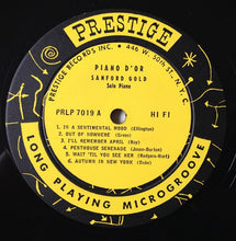 Load image into Gallery viewer, Sanford Gold : Piano d'Or (LP)