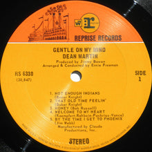 Load image into Gallery viewer, Dean Martin : Gentle On My Mind (LP, Album, Ter)