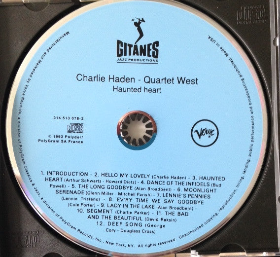 Buy Charlie Haden - Quartet West* : Haunted Heart (CD, Album