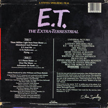 Load image into Gallery viewer, John Williams (4) : E.T. The Extra-Terrestrial (Music From The Original Motion Picture Soundtrack) (LP, Album, Pin)