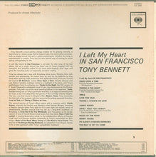 Load image into Gallery viewer, Tony Bennett : I Left My Heart In San Francisco (LP, Album, 1st)