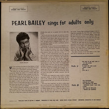Load image into Gallery viewer, Pearl Bailey : Pearl Bailey Sings For Adults Only (LP, Mono, RP)