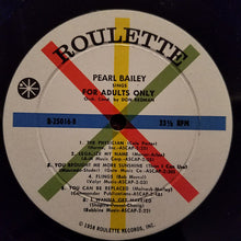 Load image into Gallery viewer, Pearl Bailey : Pearl Bailey Sings For Adults Only (LP, Mono, RP)