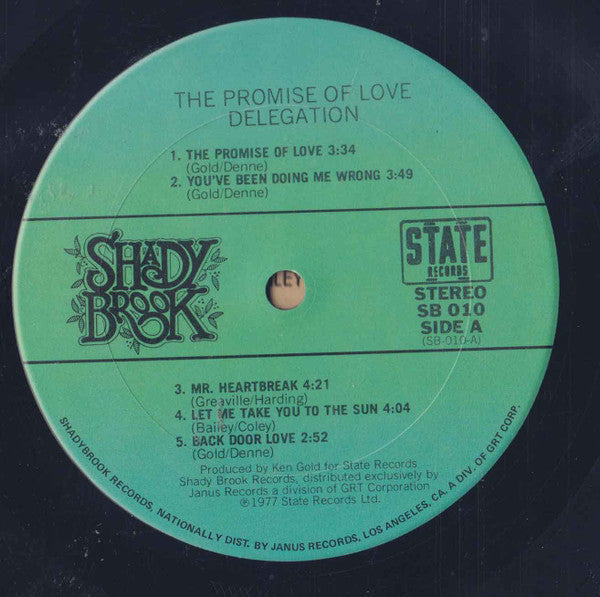 Buy Delegation : The Promise Of Love (LP, Album, San) Online for a
