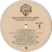 Load image into Gallery viewer, Nicolette Larson : Nicolette (LP, Album, Jac)