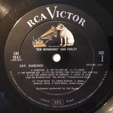 Charger l'image dans la galerie, Jule Styne, Betty Comden, Adolph Green / Featuring David Wayne (3), Vivian Blaine, Johnny Desmond : Say, Darling (A Comedy About A Musical) (LP, Album, Mono, Roc)