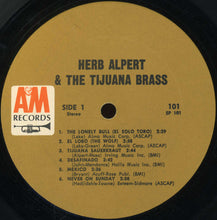 Load image into Gallery viewer, Herb Alpert & The Tijuana Brass : The Lonely Bull (LP, Album)