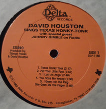 Load image into Gallery viewer, David Houston : David Houston Sings Texas Honky Tonk (LP, Album)