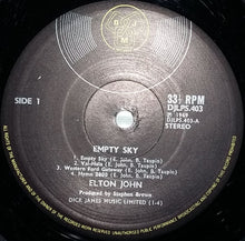 Laden Sie das Bild in den Galerie-Viewer, Elton John : Empty Sky (LP, Album, Mon)