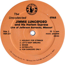 Load image into Gallery viewer, Jimmie Lunceford And His Harlem Express : Live At Jefferson Barracks, Missouri 1944 (LP)