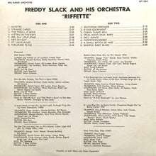Charger l'image dans la galerie, Freddy Slack And His Orchestra* : 'Riffette' (LP)