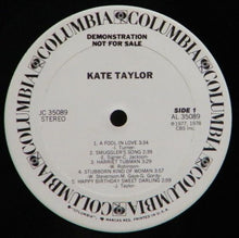 Load image into Gallery viewer, Kate Taylor : Kate Taylor (LP, Album, Promo)