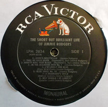 Load image into Gallery viewer, Jimmie Rodgers : The Short But Brilliant Life Of Jimmie Rodgers (LP, Comp, Mono)