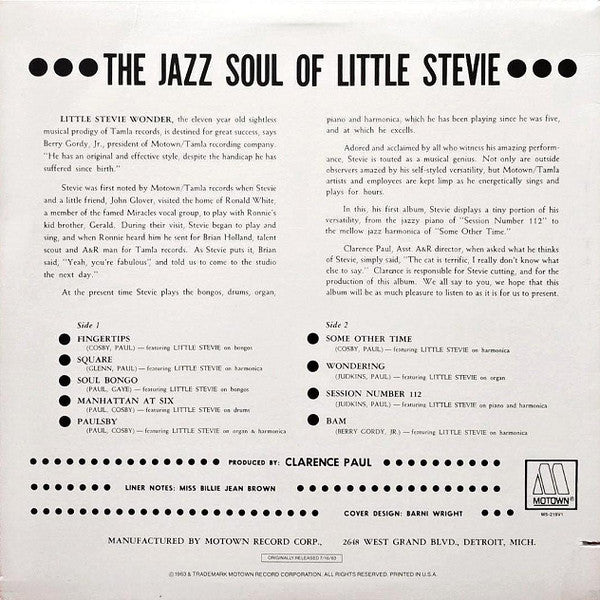 great　(LP,　The　Album,　Jazz　Wonder*　Of　Little　–　a　Stevie　Online　RE)　for　price　Soul　Town　TX　Buy　Stevie　Little　Record