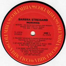 Load image into Gallery viewer, Barbra Streisand : Memories (LP, Comp)