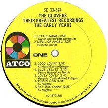 Load image into Gallery viewer, The Clovers : Their Greatest Recordings, The Early Years (LP, Comp, Mono, RP, RI)