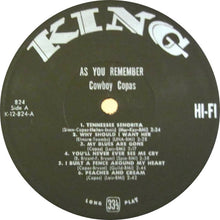Load image into Gallery viewer, Cowboy Copas : As You Remember (LP)