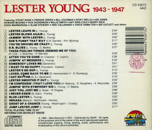 Load image into Gallery viewer, Lester Young : 1943 - 1947 (CD, Comp)