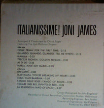 Laden Sie das Bild in den Galerie-Viewer, Joni James : Italianissime! (LP, Album)