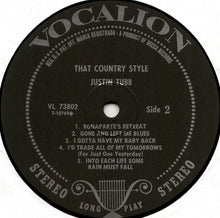 Laden Sie das Bild in den Galerie-Viewer, Justin Tubb : That Country Style (LP, Album)