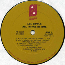 Load image into Gallery viewer, Lou Rawls : All Things In Time (LP, Album, Pit)