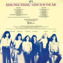 Laden Sie das Bild in den Galerie-Viewer, John Paul Young : Love Is In The Air (LP, Album, PR )