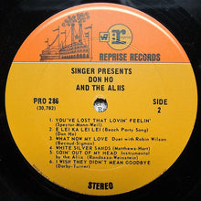 Load image into Gallery viewer, Don Ho And The Aliis : Singer Presents (LP, Album)