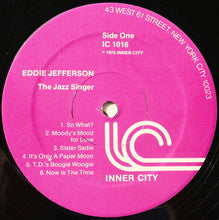Load image into Gallery viewer, Eddie Jefferson : The Jazz Singer - Vocal Improvisations On Famous Jazz Solos (LP)
