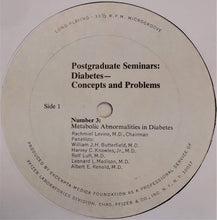 Charger l'image dans la galerie, Rachmiel Levine, M.D., William Butterfield, M.D., Harvey Knowles, M.D., Rolf Luft, M.D., Leonard L. Madison, M.D., Albert E. Renold, M.D. : Metabolic Abnormalities In Diabetes (LP)