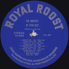 Load image into Gallery viewer, Stan Getz : The Greatest Of Stan Getz (LP, Comp)