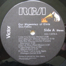 Load image into Gallery viewer, Elvis Presley : Our Memories Of Elvis (LP, Album)