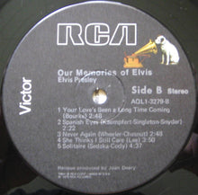 Load image into Gallery viewer, Elvis Presley : Our Memories Of Elvis (LP, Album)