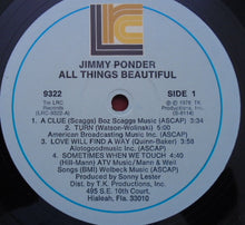 Laden Sie das Bild in den Galerie-Viewer, Jimmy Ponder : All Things Beautiful (LP, Album, RE)