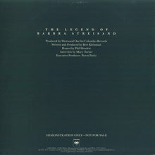 Load image into Gallery viewer, Barbra Streisand : The Legend Of Barbra Streisand (2xLP, Promo, Rad)